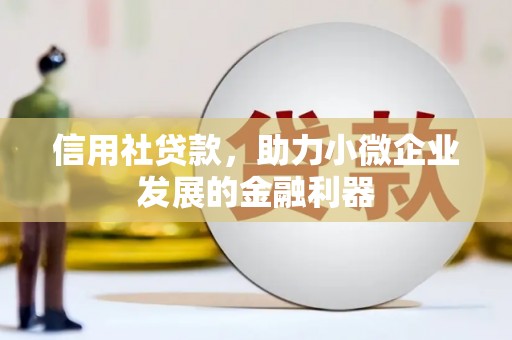 青岛信用社贷款，助力小微企业发展的金融利器