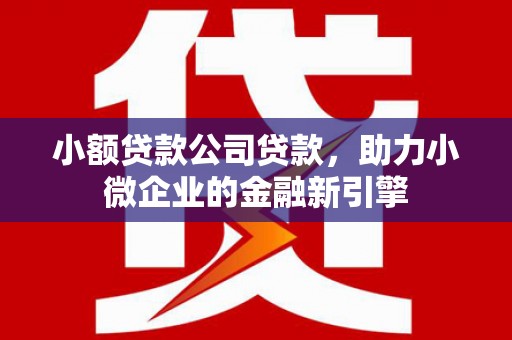 青岛小额贷款公司贷款，助力小微企业的金融新引擎