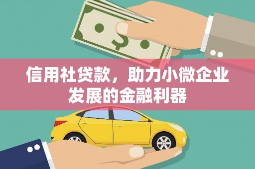 青岛信用社贷款，助力小微企业发展的金融利器
